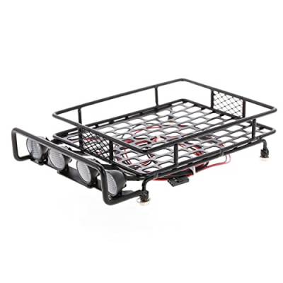XEBRAD RC Auto LKW Dach Rack Gepäck Träger 1/10 Rock Crawler, for Axial, SCX10 D90 110Traxxas TRX-4, for Tamiya, for HSP Dachgepäckträger für Spielzeugautos von XEBRAD